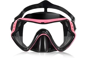 LXUBDXY Masque Plongée Enfant, Lunettes Piscine Enfants 6-16 Ans pour Garçons Filles, Masque de Plongée avec Nez, 180°View HD Anti-Buée Anti-Fuite Lunette de Plongée pour Plongée, Snorkeling