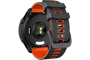 MYSNBKN Pasek do zegarka Garmin Forerunner 265, Forerunner 255, Vivoactive 4, Venu 3, Venu 2, 22 mm, zapasowy pasek, miękki silikon