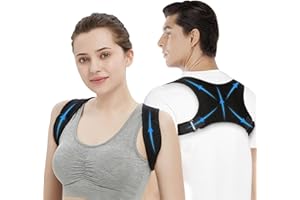 Blinme Posture Corrector Women and Men, Adjustable Comfortable Upper Back Brace Posture Corrector, Relief Back Pain, Support for Back, Neck and Shoulder