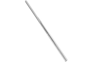 FOCMKEAS Chucking Reamer 2.5mm, H7 HSS Cobalt M35 Lathe Machine Reamer Metric, 4 Straight Flutes, Round Straight Shank Milling Cutting Tool, for Stainless Steel Alloy Copper Metal