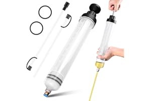 FIACVRS 500CC Oil Suction Pump, Automotive Fluid Extractor Pump Manual Fuel Suction & Filler, Brake Fluid Change Evacuator, Car Vacuum Fuel Transfer for Extraction and Filling