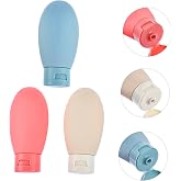 Kyrotech 3&rsquo;l&uuml; Seyahat Tipi Doldurulabilir Şişe Seti &ndash; 60 ml Boş Krem ve Şampuan Kabı, Sızdırmaz Kapaklı, Taşıma &Ccedil;antalı, Kozm