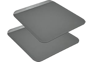 SAMUEL GROVE 2X 33cm Slide Off Baking Cookie Sheet Tray Superior Double Coated Non Stick, Made in England