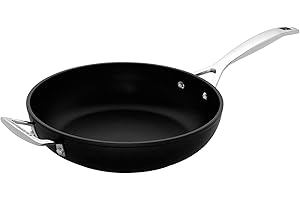 Le Creuset Padella Alta con maniglia in alluminio antiaderente, diameter 30 cm, per per tutte le fonti di calore, induzione incluso, Nero, 51101300010202