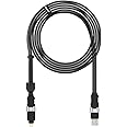 Rolling Square InCharge XL 300cm/10ft- The 100W Swiss Army Knife of Cables, Compatible with Apple iPhone/USB/USB-C/Micro USB Cable for All of Your Devices (Black-Cable)
