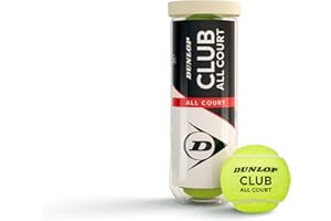 ‎DUNLOP DUNLOP Tennisball Club All Court - für Sand, Hartplatz und Rasen
