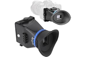 Zunate Visor de cámara, Visor LCD Profesional con Aumento de 3.0X, para videocámara de cámara con Visor SLR de Pantalla de 3 Pulgadas / 3,2 Pulgadas