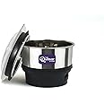 THE Quasar STORE® Mixer grinder Jar, Chutney Jar (Fits on 2 Lock & 4 Teeth Coupler 180ml) Bajaj, jyothi, Crompton, prestige, Preethi, Sumeet, Orient, rico, croma, Jaipan, lifelong etc.