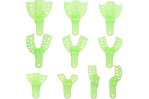 ‎HEALIFTY Healifty Dental Einweg-Tabletts Abformlöffel 10 Stück (hellgrün)