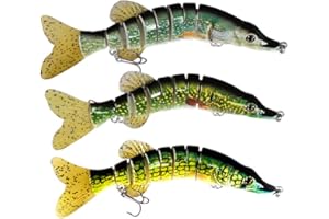 ‎ODS LURE ODS Wobbler Hecht Angelköder Set Gelenkartige Kunstköder mit Angelhaken auf Hecht Zander Forellefang