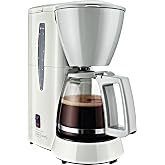 Melitta Filter Coffee Maker with Glass Carafe, For 5 Coffee Cups, Single 5, White, M720-1/1