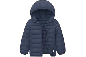 Amur Leopard Kinder Jungen Winterjacke mit Kapuze Mädchen Wintermantel Warme Steppjacke Winter Outdoorjacke