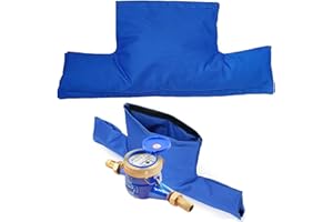 LOEPENLE 2 Stück Wasserzähler Isolierabdeckung,Wasserzähler Abdeckungen Für Frostschutz,Abnehmbare Isolierabdeckung des Wasserzählers,Abdeckung Wasserzähler Frostschutz Abdeckung,54*25cm,Wasserzähler Abdeckung