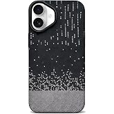 KZY İletişim iPhone 17 ile uyumlu Kapak M-Safe Şarj &Ouml;zellikli İnce Yapılı Karbon Kevlar Kılıf - Beyaz