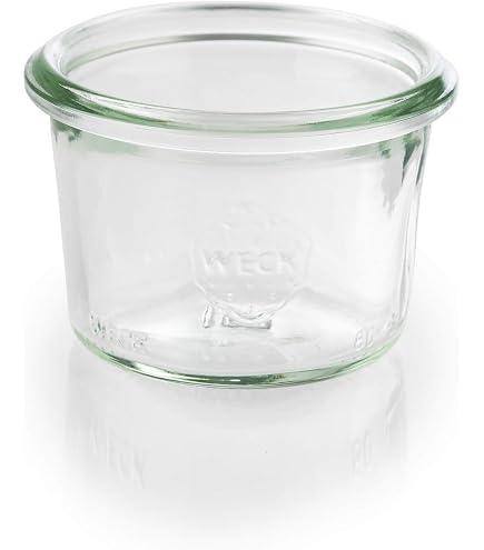 Set di bicchieri a forma di tulipano, 75 ml, 12 anelli per conserve