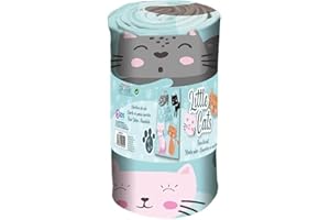Kids Licensing | Coperta in pile Little Cats | Plaid Bambini | coperta in pile Little Cats | Coperte per bambini | Copertina termica per neonati | Dimensioni: 150x100cm | 300 gr