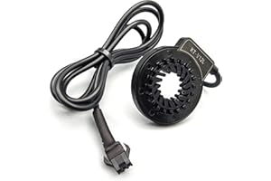 HUDAMZKY Sensore di pedalata assistita per bici elettrica KT V12L Magnete Dual Hall Assist Sensore di velocità Sistema PAS Accessori bici elettriche per parti di mountain bike da strada