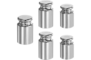 QUARKZMAN Vikt set krom stål 50 g/100 g/200 g M1 5 st