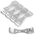 Walfront 5pcs Wick Centering Device Candle Wick Holders 3 Holes Candle Making Tool Stainless Steel Candle Holder for DIY Candle Making Supplies, Silver