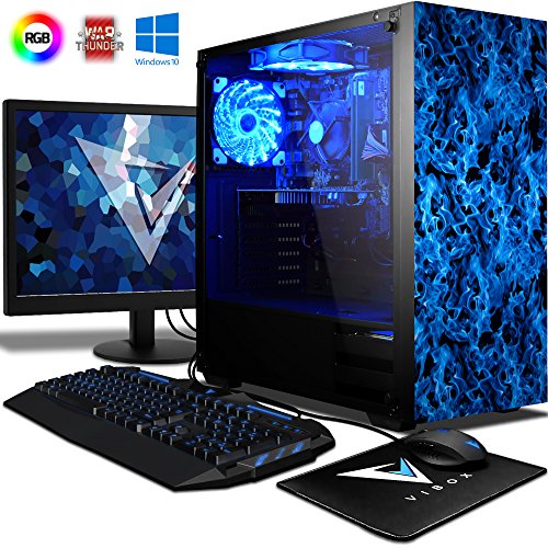 VIBOX Pyro GS450-92 Gaming PC Ordenador de sobremesa con Cup  n de Juego  Windows 10 OS  22  HD Monitor  4 0GHz AMD FX Quad-Core Procesador  Nvidia GeForce GTX 1050 Tarjeta Grafica  8GB RAM  1TB HDD  VIBOX Pyro GS450-92 Gaming PC Ordenador de sobremesa con Cup  n de Juego  Windows 10 OS  22  HD Monitor  4 0GHz AMD FX Quad-Core Procesador  Nvidia GeForce GTX 1050 Tarjeta Grafica  8GB RAM  1TB HDD