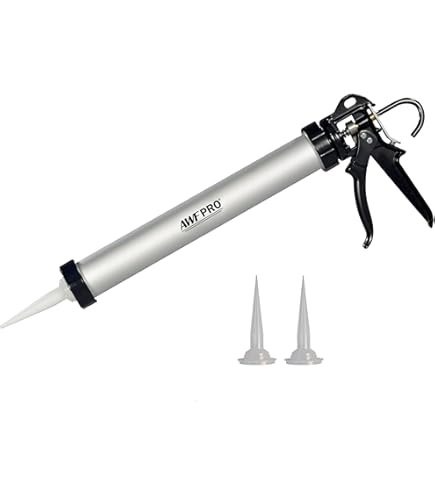 Sausage Caulking Gun Front Cap Black Front Cover (4pcs Aluminum