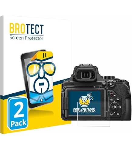 BROTECT AirGlass Panzerfolie Für Nikon Coolpix P7000 – 9H Kratzfest, Made In Germany, Anti-Fingerprint, Blasenfreie Montage