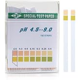 100 Strips pH Test Paper Universal pH 4.5-9.0 Water Test Paper | Test Paper Ph 4.5-9.0 &ndash; 100 Test Strips for Saliva, Urine, W