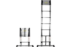 ABBEY ACCESS Abbey Telescopic Extension Soft Close Extension Ladder 3.8m