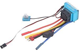 PUNELE RC Car Brushless ESC, 80A Brushless ESC, Controllo della potenza dei freni, impermeabile, regolatore elettronico di velocità per RC Car RC Boat