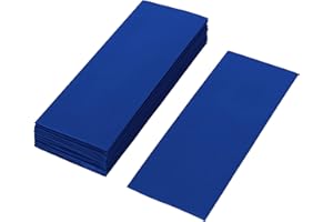 ISOLATECH 100 piezas tubo termoretractil PVC cortado 72mm piezas azul oscuro sin adhesivo tamaño plano 30mm (Ø19.1mm) 2:1 para aislar baterias recargables 18650 sin etiquetar (Ø19.1mm 72mm)