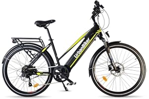 URBANBIKER Vélo électrique VTC modèle VIENA, avec Moteur 250 W, et Batterie Lithium (Cellules Samsumg) 720 Wh (48 V 15 Ah), avec Freins hydrauliques