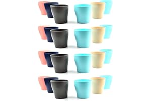 NowCooks Reusable Plastic Large Cups Set of 27 - Ideal for Children or Adults Parties, Good for The Planet, Camping, Picnic and Outdoor Dining (27 Cups, Mixed)