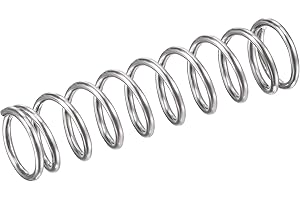 TOP-VIGOR 10Pcs Compression Spring, 9mm OD,1mm Wire Size, 35mm Free Length, Dual Extended Durable Dual Hook Tension Spring for Furniture Screen Doors Repair Projects