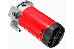 YIYDA Air Pump Car air pump 12V Horn red Motor air pump Air compressor fashion waterproof Chromed does not rust Air Horn Compressor for 12V air horn truck car boat Lorrys ect
