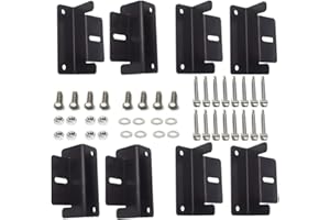 ACREBOW Schwarz 8 Stück Solarmodul Z-Halter mit Muttern/Schrauben, Solarpanel Montagehalterung für Wohnmobil, Boot, Caravan, Z-halterung für Dachmontage Montage Solarpanel (Schwarze)