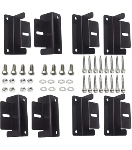 thumbnail interactive-video image 1 of Solar Panel End Clamps – 4-Pack, Aluminium, For 35mm Module Frame Height, Includes M8 Screws & Hardware 1 of 5