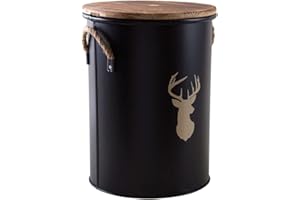 AUBRY GASPARD Tabouret et Seau à pellets