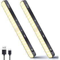 WILLED Unterbauleuchte LED – Kabellos, Dimmbar, Mit 2500mAh Akku & Batterieanzeige – Perfekt Für Küche, Spiegel & Schreibtisch