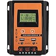 12V/24V Solar Charge Controlle, Dual USB MPPT Solar Charge Controller Solar Panel Battery Regulator Solar Panel Regulator with LCD Display for Home, Industry(30A)