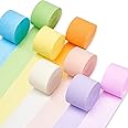 SYOSI Crepe Paper Streamers Pack of Party Streamers in 8 Pastel Colors for Birthday Decorations, Party Decorations, Wedding Decorations Baby Shower Decorations 8 Rolls