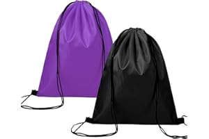 AOMIGT Gym Sack, Sac à Cordon de Sport, 2Pcs Sac à Cordon,Sacs de Sport avec Cordon de Serrage, Sac de Voyage, Sac de Sport, Sport Gym Sack, Adapté Aux Déplacements Quotidiens, Léger et Respirant