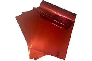 ASENME ASENME Cartulina metalizada tamaño A3, 8 unidades – 250 gramos Cartulinas (Rojo, A3/ 8 Unidades)