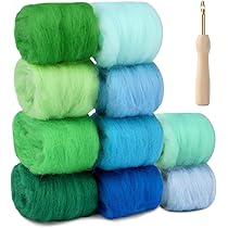 Kit Feutrage Laine Tonsouze 40 Couleurs - Feutre à Aiguilles Et Laine Cardée Pour Créations DIY