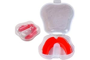 FEEDO Mouthguards for Sports Gum Shield Kids Professional Mouth Guard Boxing Jaw Protection Slim Fit with Case Rugby Martial Arts Judo Karate MMA Muay Thai Hockey Football Sport Mouthguard Adults Men Junior