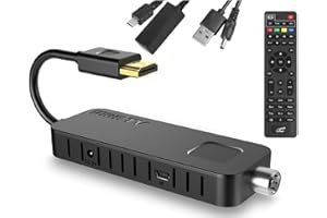 LTC TV Stick DVB-T2 | Tuner HDMI USB 2.0 | PVR Timeshift Dolby Digital Plus | Full HD 1080p | Multilingual EPG DVB-T DVB-T2 compatible | USB media player for movies, music, photos
