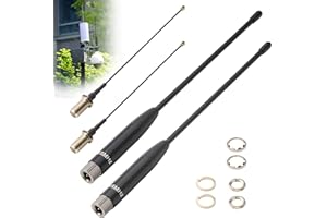 Amztour 868 MHz Lora Antenne 7dBi pour Meshtastic Lora Long Range Soft Whip-Antenne SMA Maschio 150 mm + Cavo da (U.FL IPX) a SMA Femmina per ESP32/LoRa32 V3/LoRa32u4 II（ 2 Pièces）