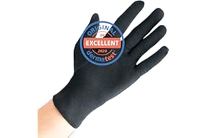 WELL B4 Guanti in cotone (Dermatest: eccellent), Guanti bianchi, Guanti in tessuto morbido per maschere per le mani, Guanti in tessuto con compatibilità cutanea certificata, guanti idratanti, guanto in stoffa