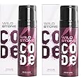 Wild Stone CODE Iridium Body Perfume for Men, Pack of 2 (150ml each)|No Gas Deodorant|Long Lasting Body Spray