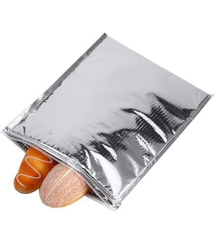 Moyad Herbruikbare sandwichzakken, set van 2, BPA-vrije geïsoleerde lunchtassen voor mannen vrouwen, compacte snackzakken voor picknick, reizen, kantoor (zwart