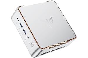 ‎NIPOGI NiPoGi Pinova P2 Mini PC W-11 Pro, АMD Ryzen 4300U(bis zu 3,70 GHz), 16 GB DDR4 512 GB M.2 SSD Mini Desktop Computer, HDMI 2.0, DP, Typ-C, 4K Triple Display Micro-PC mit VESA für Schule/Büro/Heim.